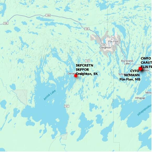 map at zoomlvl 60x60 kilometres for Creighton